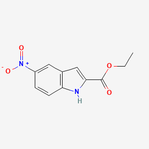 Chemical structure of Ethyl 5-Nitroindole-2-carboxylate