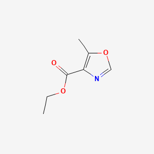 Chemical structure of Ethyl 5-methyloxazole-4-carboxylate