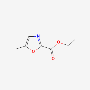 Chemical structure of Ethyl 5-methyloxazole-2-carboxylate