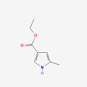 Chemical structure of Ethyl 5-methyl-1H-pyrrole-3-carboxylate