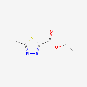 Chemical structure of Ethyl 5-Methyl-1,3,4-thiadiazole-2-carboxylate