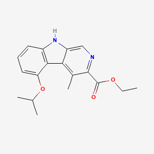 Chemical structure of Ethyl 5-Isopropoxy-4-methyl--carboline-3-carboxylate