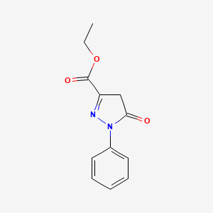 Chemical structure of Ethyl 5-hydroxy-1-phenyl-1H-pyrazole-3-carboxylate