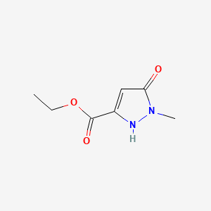 Chemical structure of Ethyl 5-Hydroxy-1-methylpyrazole-3-carboxylate