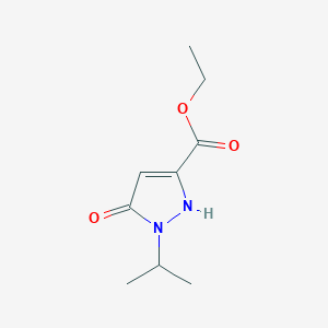 Chemical structure of Ethyl 5-hydroxy-1-isopropyl-1H-pyrazole-3-carboxylate