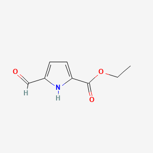Chemical structure of Ethyl 5-formyl-1H-pyrrole-2-carboxylate