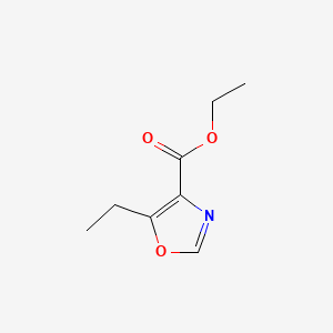 Chemical structure of Ethyl 5-ethyloxazole-4-carboxylate