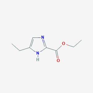Chemical structure of Ethyl 5-ethyl-1H-imidazole-2-carboxylate