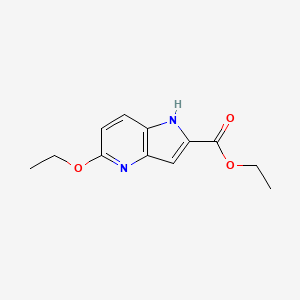 Chemical structure of Ethyl 5-Ethoxy-1H-pyrrolo[3,2-b]pyridine-2-carboxylate