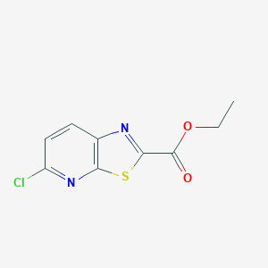 Chemical structure of Ethyl 5-chlorothiazolo[5,4-b]pyridine-2-carboxylate