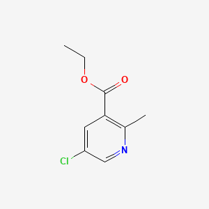 Chemical structure of Ethyl 5-chloro-2-methylnicotinate