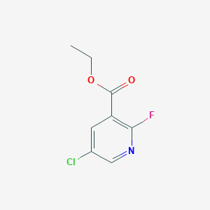 Chemical structure of Ethyl 5-chloro-2-fluoronicotinate