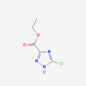 Chemical structure of Ethyl 5-chloro-1H-1,2,4-triazole-3-carboxylate