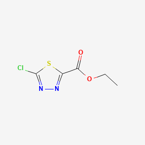 Chemical structure of Ethyl 5-Chloro-1,3,4-thiadiazole-2-carboxylate