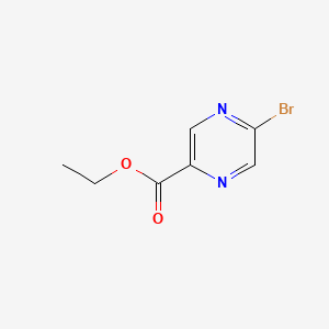 Chemical structure of Ethyl 5-bromopyrazine-2-carboxylate