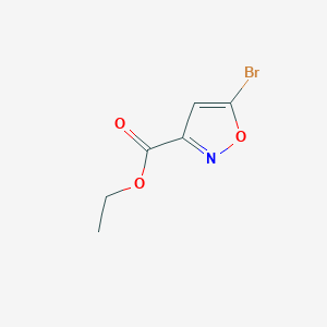 Chemical structure of Ethyl 5-bromoisoxazole-3-carboxylate