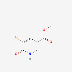 Chemical structure of Ethyl 5-bromo-6-hydroxynicotinate