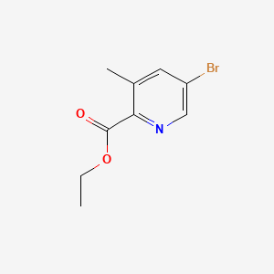 Chemical structure of Ethyl 5-bromo-3-methylpicolinate