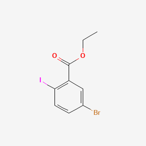Chemical structure of Ethyl 5-bromo-2-iodobenzoate