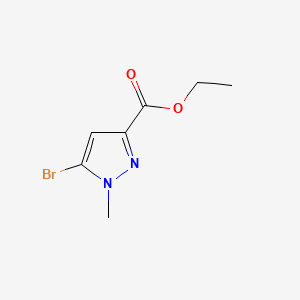 Chemical structure of Ethyl 5-Bromo-1-methylpyrazole-3-carboxylate