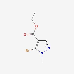 Chemical structure of Ethyl 5-bromo-1-methyl-1H-pyrazole-4-carboxylate