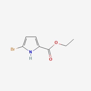 Chemical structure of Ethyl 5-bromo-1H-pyrrole-2-carboxylate