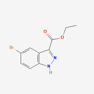 Chemical structure of Ethyl 5-bromo-1H-indazole-3-carboxylate