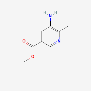 Chemical structure of Ethyl 5-amino-6-methylnicotinate