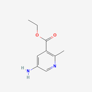 Chemical structure of Ethyl 5-amino-2-methylnicotinate