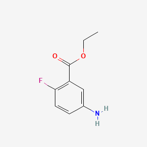 Chemical structure of Ethyl 5-amino-2-fluorobenzoate