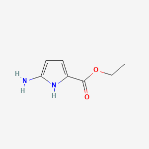 Chemical structure of Ethyl 5-amino-1H-pyrrole-2-carboxylate