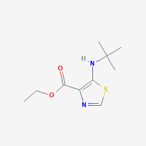 Chemical structure of Ethyl 5-(tert-butylamino)thiazole-4-carboxylate