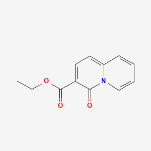 Chemical structure of Ethyl 4-oxo-4H-quinolizine-3-carboxylate