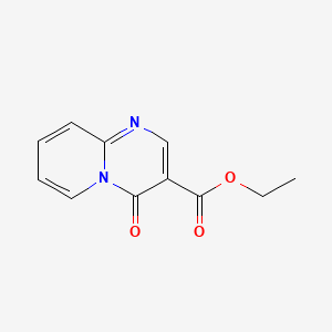 Chemical structure of Ethyl 4-oxo-4H-pyrido[1,2-a]pyrimidine-3-carboxylate