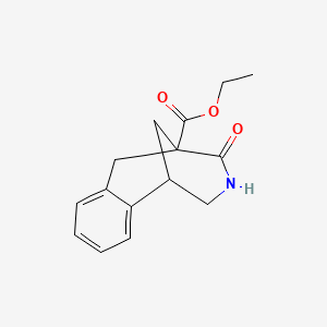Chemical structure of EThyl 4-Oxo-1,2,3,4,5,6-Hexahydro-1,5-Methanobenzo[D]Azocine-5-Carboxylate