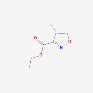 Chemical structure of Ethyl 4-methylisoxazole-3-carboxylate
