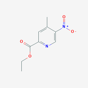 Chemical structure of ETHYL 4-METHYL-5-NITROPICOLINATE