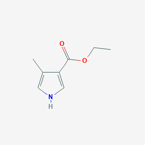 Chemical structure of Ethyl 4-methyl-1H-pyrrole-3-carboxylate