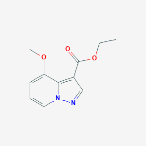 Chemical structure of Ethyl 4-methoxypyrazolo[1,5-a]pyridine-3-carboxylate