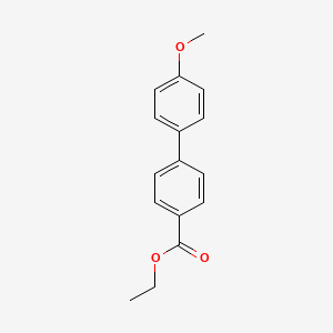 Chemical structure of Ethyl 4'-methoxy[1,1'-biphenyl]-4-carboxylate
