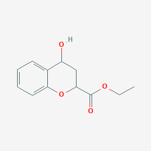 Chemical structure of Ethyl 4-hydroxychroman-2-carboxylate