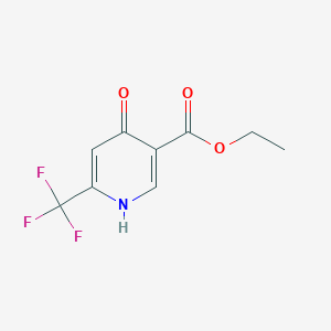 Chemical structure of Ethyl 4-hydroxy-6-(trifluoromethyl)nicotinate