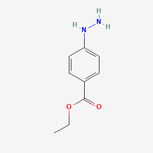 Chemical structure of Ethyl 4-hydrazinylbenzoate