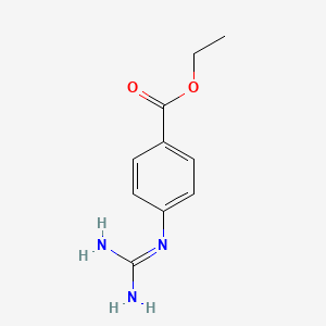 Chemical structure of ethyl 4-guanidinobenzoate