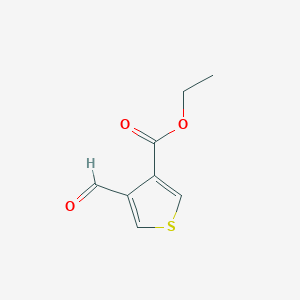 Chemical structure of Ethyl 4-formylthiophene-3-carboxylate