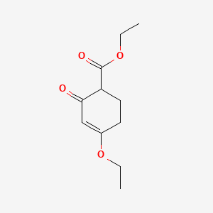 Chemical structure of Ethyl 4-ethoxy-2-oxocyclohex-3-ene-1-carboxylate