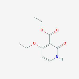 Chemical structure of Ethyl 4-Ethoxy-2-oxo-1,2-dihydropyridine-3-carboxylate
