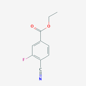 Chemical structure of Ethyl 4-Cyano-3-Fluorobenzoate