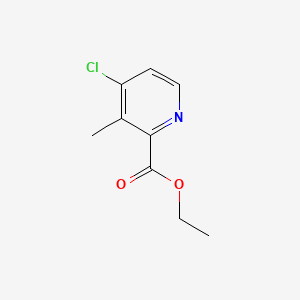 Chemical structure of Ethyl 4-chloro-3-methylpicolinate