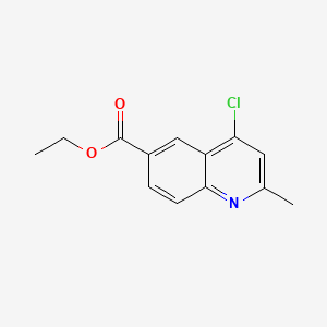 Chemical structure of Ethyl 4-chloro-2-methylquinoline-6-carboxylate